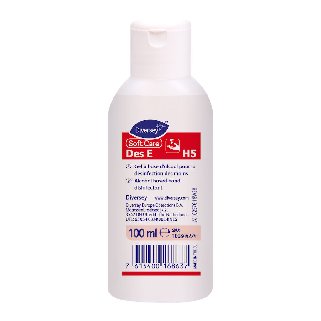 Soft Care Des E H5 50x0.1L - Gel igienizzante per le mani a base di alcol