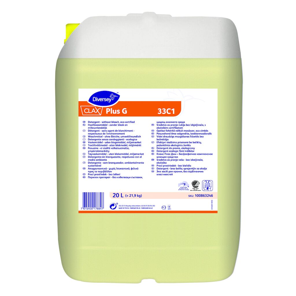 Clax Plus G 33C1 20L - Waschmittel - ohne Bleiche, umweltfreundlich