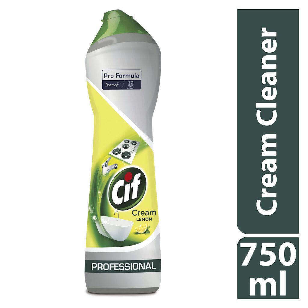 Cif Pro Formula Cream Lemon 8x0.75L - Cremereiniger mit natürlichen Mikropartikeln