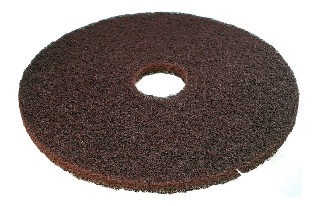 3M Scotch Brite Pads - polyestère brun 5pc - 11" / 28 cm - Marron