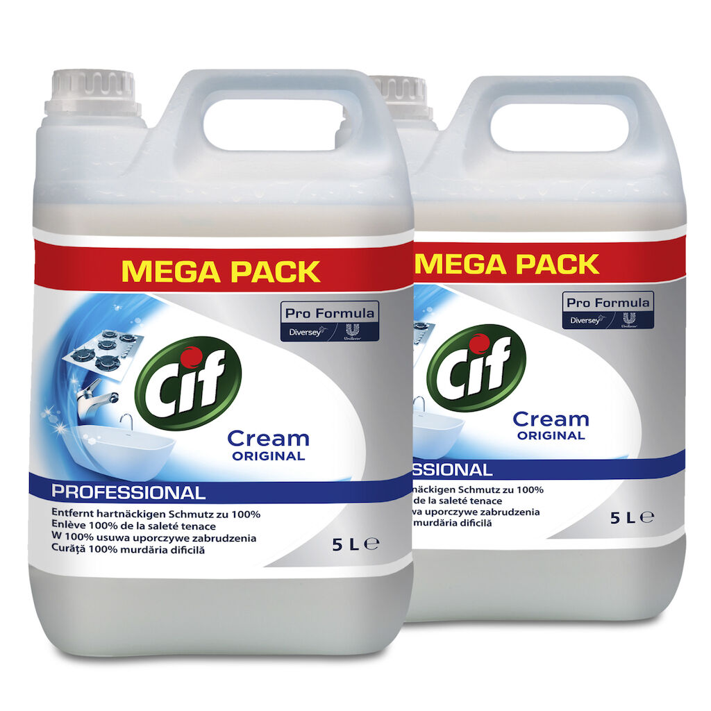 Cif Professional Crème 2x5L - Cremereiniger mit natürlichen Mikropartikeln