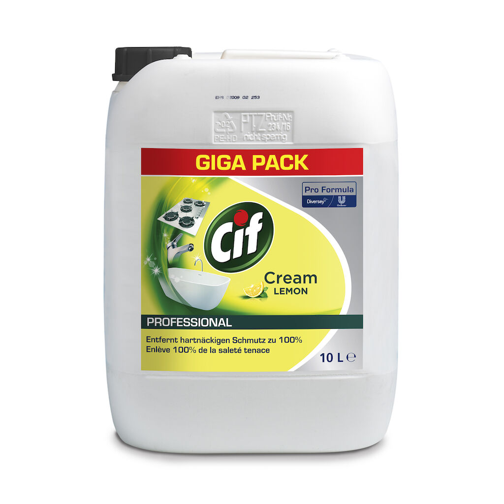 Cif Crema Limone 10L - Detergente in crema con microparticelle naturali
