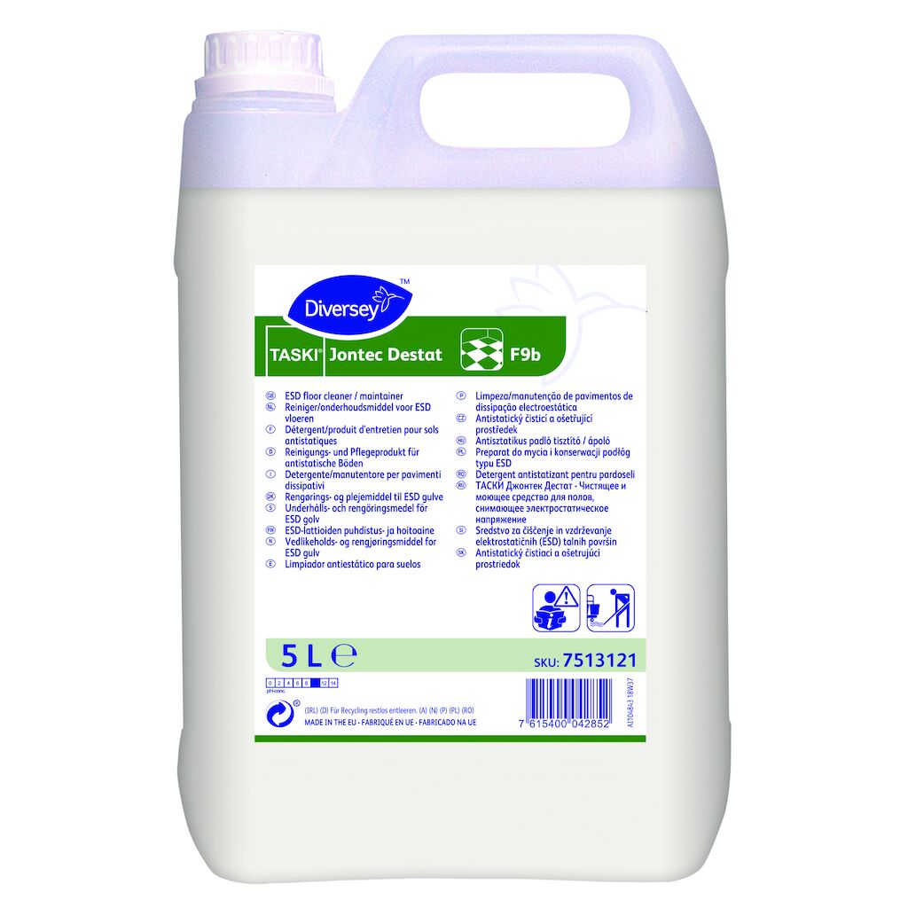 TASKI Jontec Destat 2x5L - Detergente/manutentore per pavimenti dissipativi
