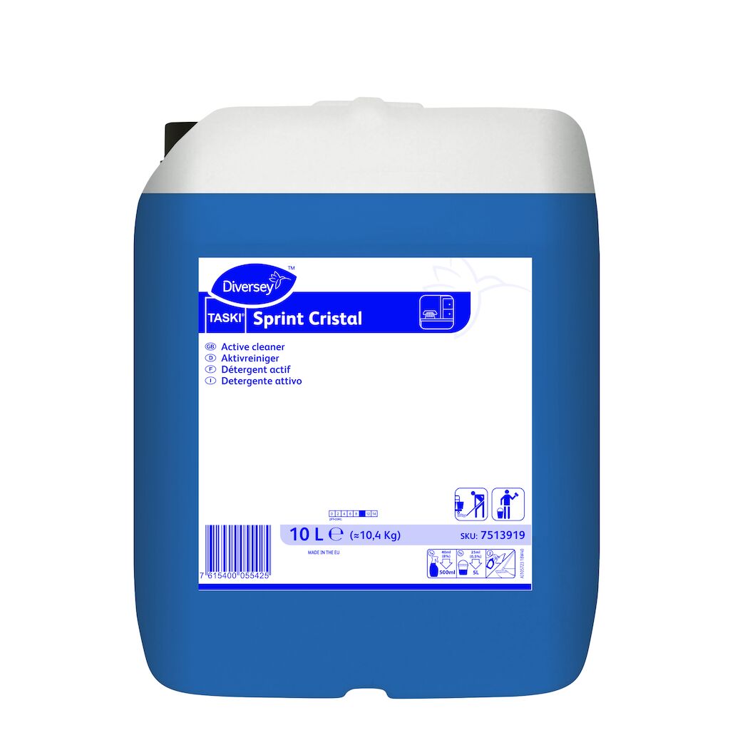 TASKI Sprint Cristal 10L - Detergente attivo