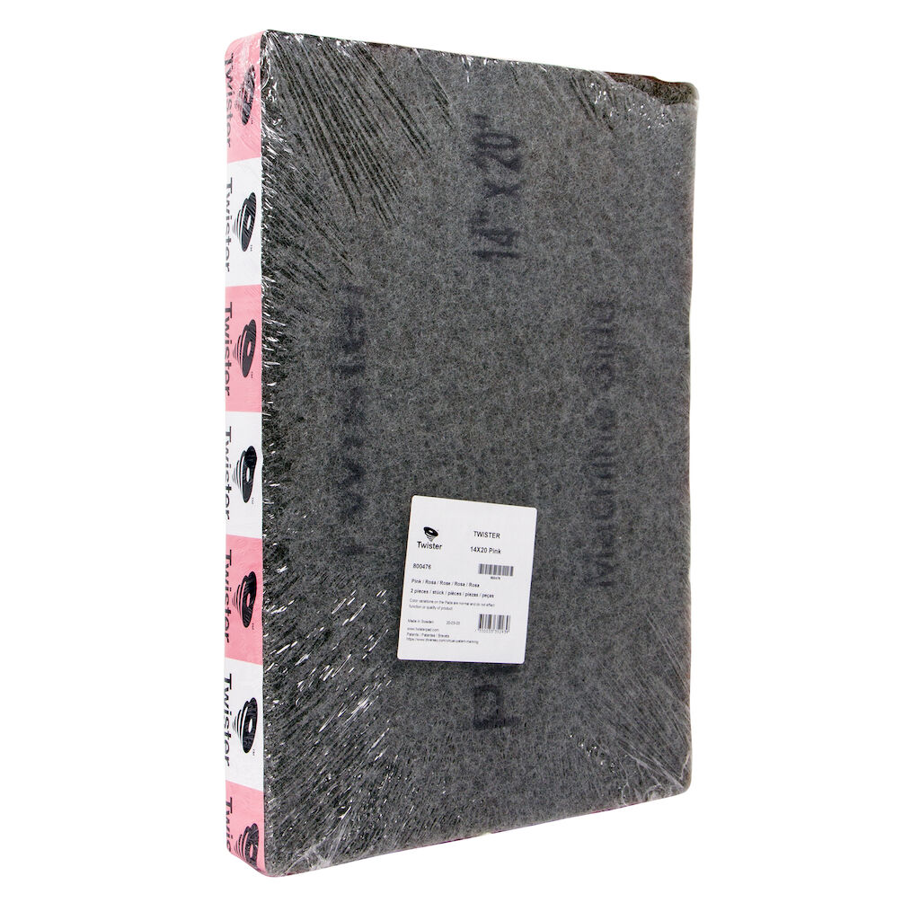 Twister HT Pad - Pink 2x1Stk. - 14x20" (36x51 cm) - Pad zum täglichen Reinigen von unbeschichten Hartböden in stark frequentierten Bereichen