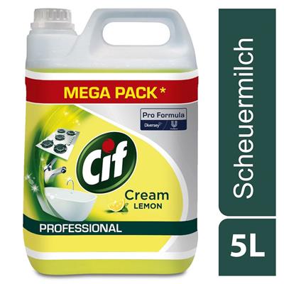 Cif Professional Crème Lemon 2x5L - Cremereiniger mit natürlichen Mikropartikeln