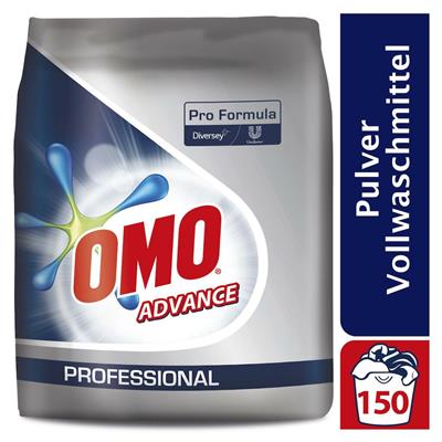 Omo Professional Advance Vollwaschmittel 14.25kg - Enzymatisches Pulverwaschmittel, geeignet für alle Textilien, ideal zur Entfernung hartnäckiger Flecken